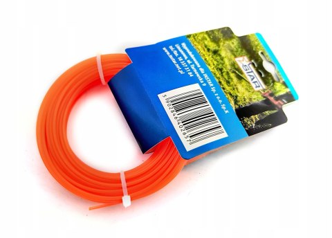 Żyłka do podkaszarki okrągła 3,0mm x 15mb pomarańczowa STAR ZO3015