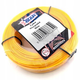 Żyłka murarska 50mb żółta odporna do wyznaczania linii gr. 1mm STAR 1-50CH