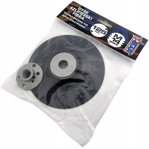 Dysk szlifierski 125mm fibra mocowanie M14 elastyczny nośnik STAR 02-325
