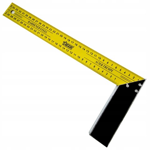 Kątownik stalowy 350 mm uchwyt antypoślizgowy stal hartowana STAR 62-0679