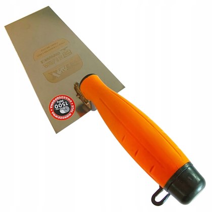 Kielnia trapezowa nierdzewna TYTANX 160mm uchwyt gumowy Instar 310-2516