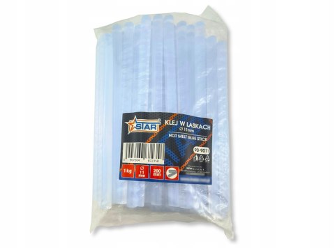 Klej na gorąco w laskach 11 mm wkład do pistoletu 1 kg 53 szt. STAR 90-9011