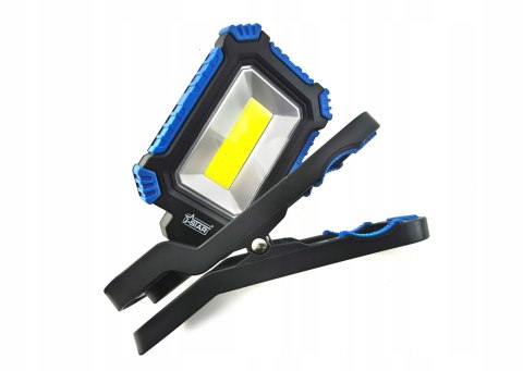 Latarka warsztatowa LED COB 5 W z klipsem akumulatorowa USB STAR 80-0003