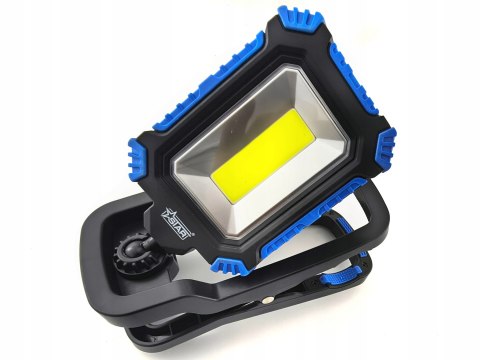Latarka warsztatowa LED COB 5 W z klipsem akumulatorowa USB STAR 80-0003