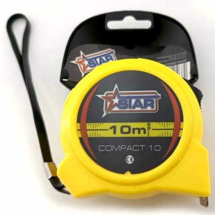 Miara zwijana COMPACT 10 m x 25 mm ze smyczą STAR 62-0124