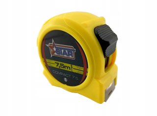 Miara zwijana COMPACT 7,5 m x 25 mm ze smyczą STAR 62-0123