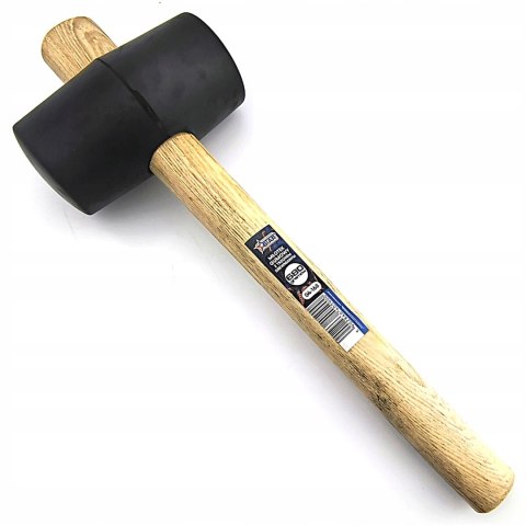 Młotek gumowy 450g z trzonem drewnianym uniwersalny STAR 04-145