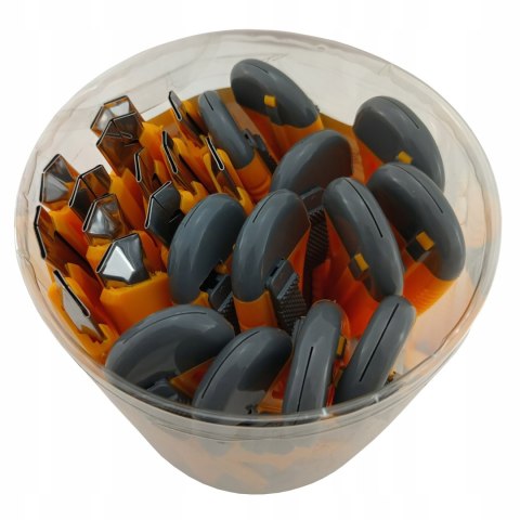 Nożyk do tapet wzmocniony zestaw w tubie 25 szt. STAR 0634-B