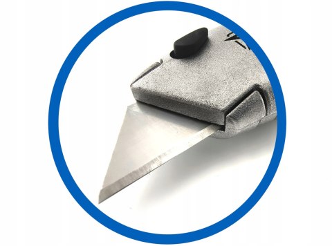 Nożyk do tapet z ostrzem trapezowym aluminiowy + 5 ostrzy STAR 30-0622