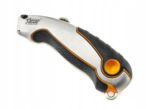 Nożyk do tapet z ostrzem trapezowym aluminiowy + 5 ostrzy STAR 30-0622