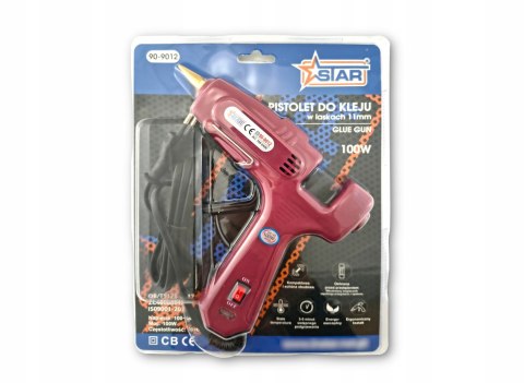 Pistolet do kleju na gorąco w laskach 11 mm 100 W termotopliwy STAR 90-9012