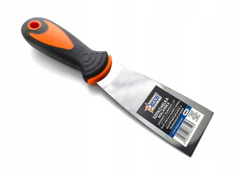 Szpachelka malarska 1,5" (3,8cm) stalowe ostrze uchwyt gumowy STAR 0667