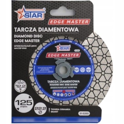 Tarcza diamentowa 125 mm / trójkąt STAR 51-0203