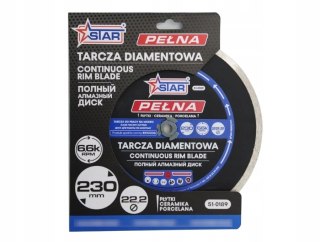 Tarcza diamentowa 230 mm pełna STAR 51-0189