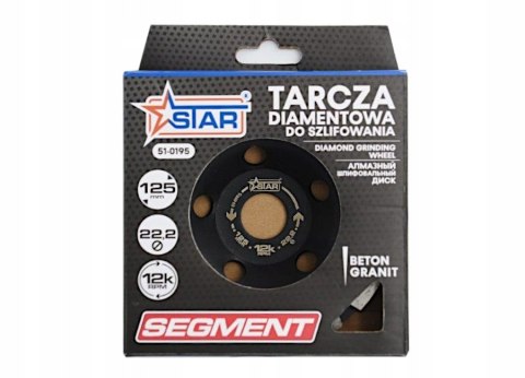 Tarcza diamentowa do szlifowania 125 mm segmentowa STAR 51-0195