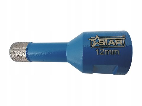Wiertło diamentowe koronka do twardego gresu glazury M14 12 mm STAR 51-0212