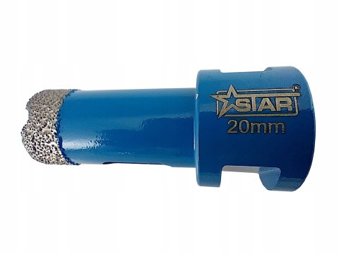 Wiertło diamentowe koronka do twardego gresu glazury M14 20mm STAR 51-0220