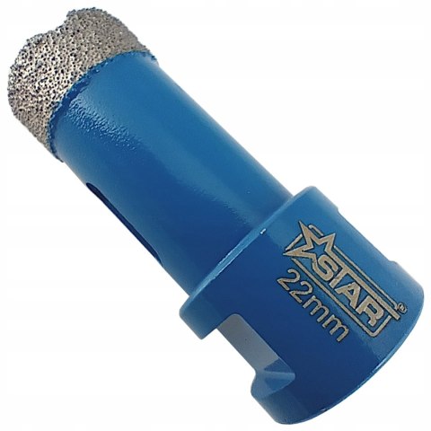 Wiertło diamentowe koronka do twardego gresu glazury M14 22mm STAR 51-0222
