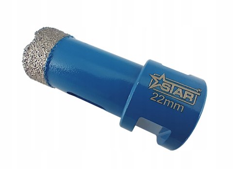 Wiertło diamentowe koronka do twardego gresu glazury M14 22mm STAR 51-0222