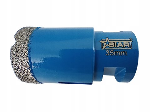 Wiertło diamentowe koronka do twardego gresu glazury M14 35 mm STAR 51-0235