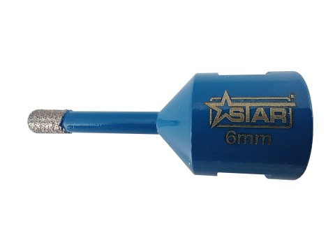 Wiertło diamentowe koronka do twardego gresu, glazury M14 6 mm STAR 51-0206