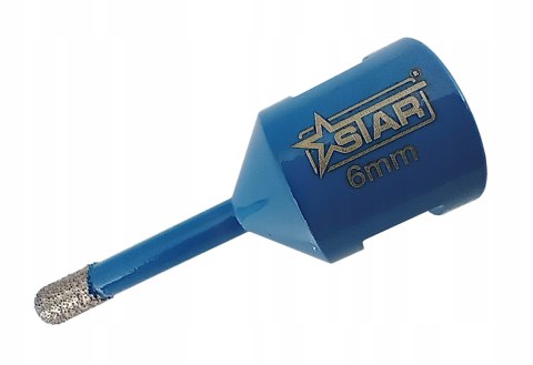 Wiertło diamentowe koronka do twardego gresu, glazury M14 6 mm STAR 51-0206