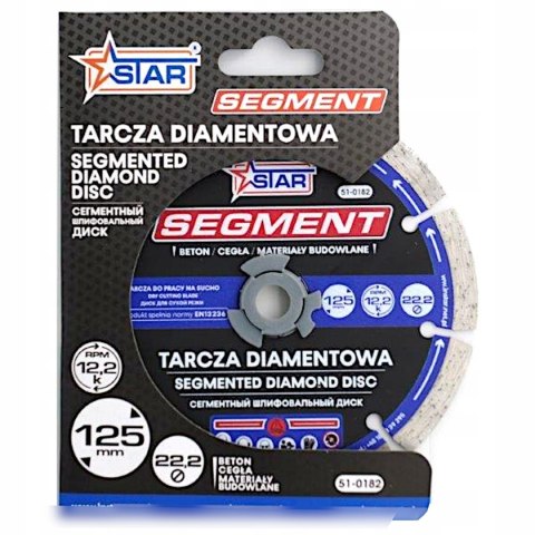 tarcza diamentowa segmentowa 125 mm Star