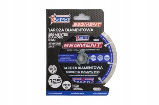 Wytrzymała tarcza diamentowa 125 mm segmentowa STAR 51-0182