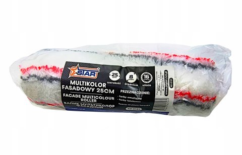 Zapas wałka multikolor fasadowy 25cm farby emulsyjne lateksowe STAR 40-0131