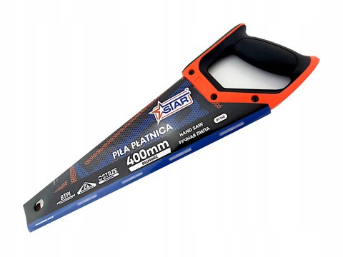 Piła płatnica 400 mm uniwersalna ręczna do drewna 8TPI STAR 01-140